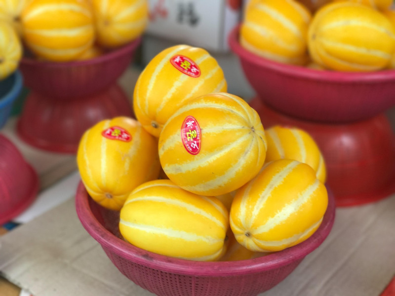 참외, 과일, 바구니, 한국, 아시아, 여름, Oriental Melon